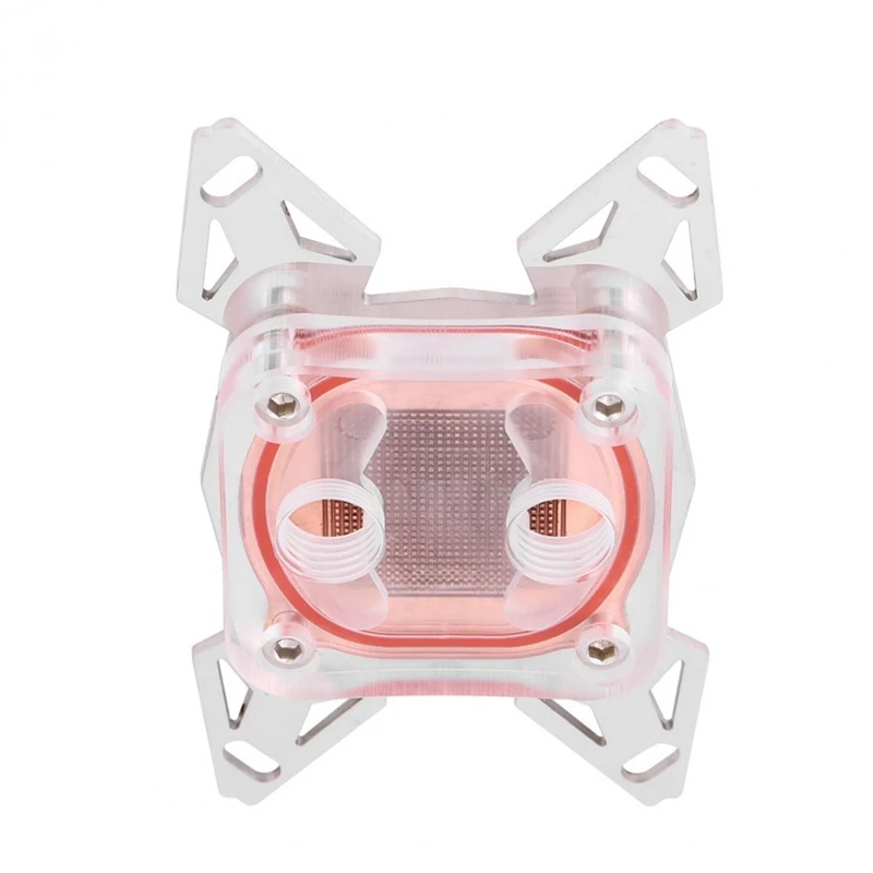 Computer CPU Cooler Water Cooling Block Copper Base POM Cover for Intel LGA 1155 2011 AMD AM4 Fans Cooling