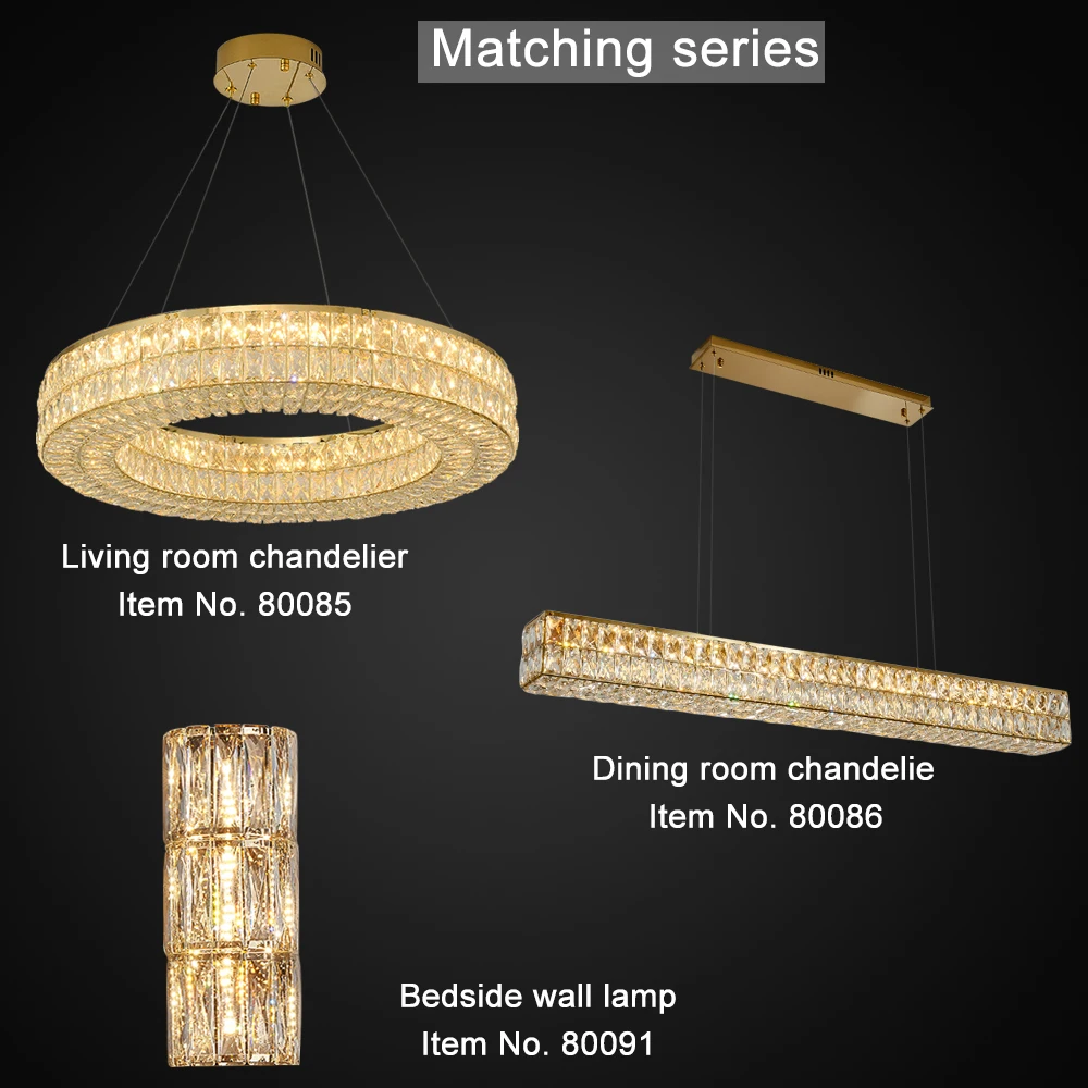 Led lustre de cristal para sala de jantar moderno longo pendurado lâmpada luxo ouro casa decoração luminária retângulo lustre cristal