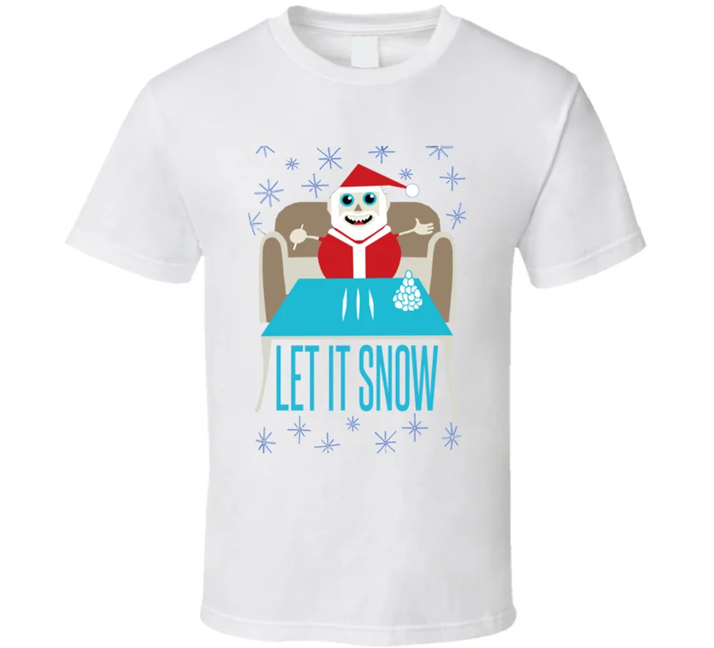 Walmart Let It Snow Snowman Ugly سترة محاكاة ساخرة لحفلة عيد الميلاد تي شيرت