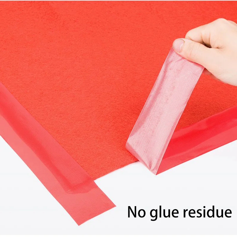 Single-Sided White Cloth Tape, Wide, Strong, High-Viscosity, for Carpet Adhesion, Wall Decoration, and Securing Wires