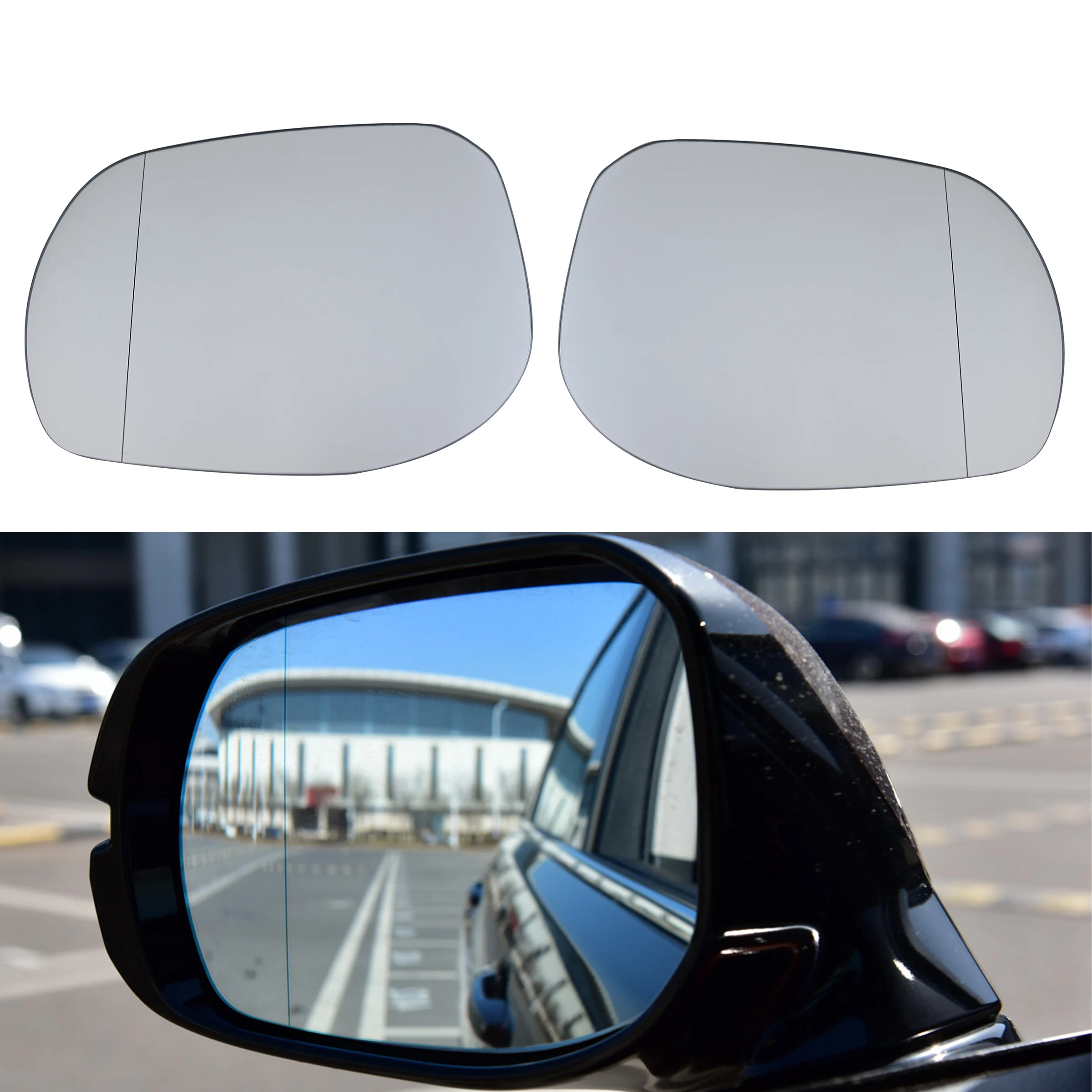 

For Honda Avancier 2017 2018 2019 2020 2021 2022 White Door Side Mirror Left Right Rearview Glass Lens with Heating