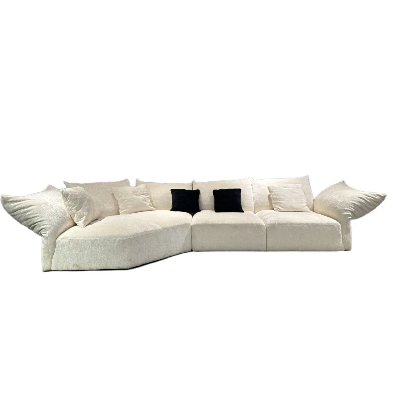 

Curved sofa living room modern simple beauty salon hotel designer