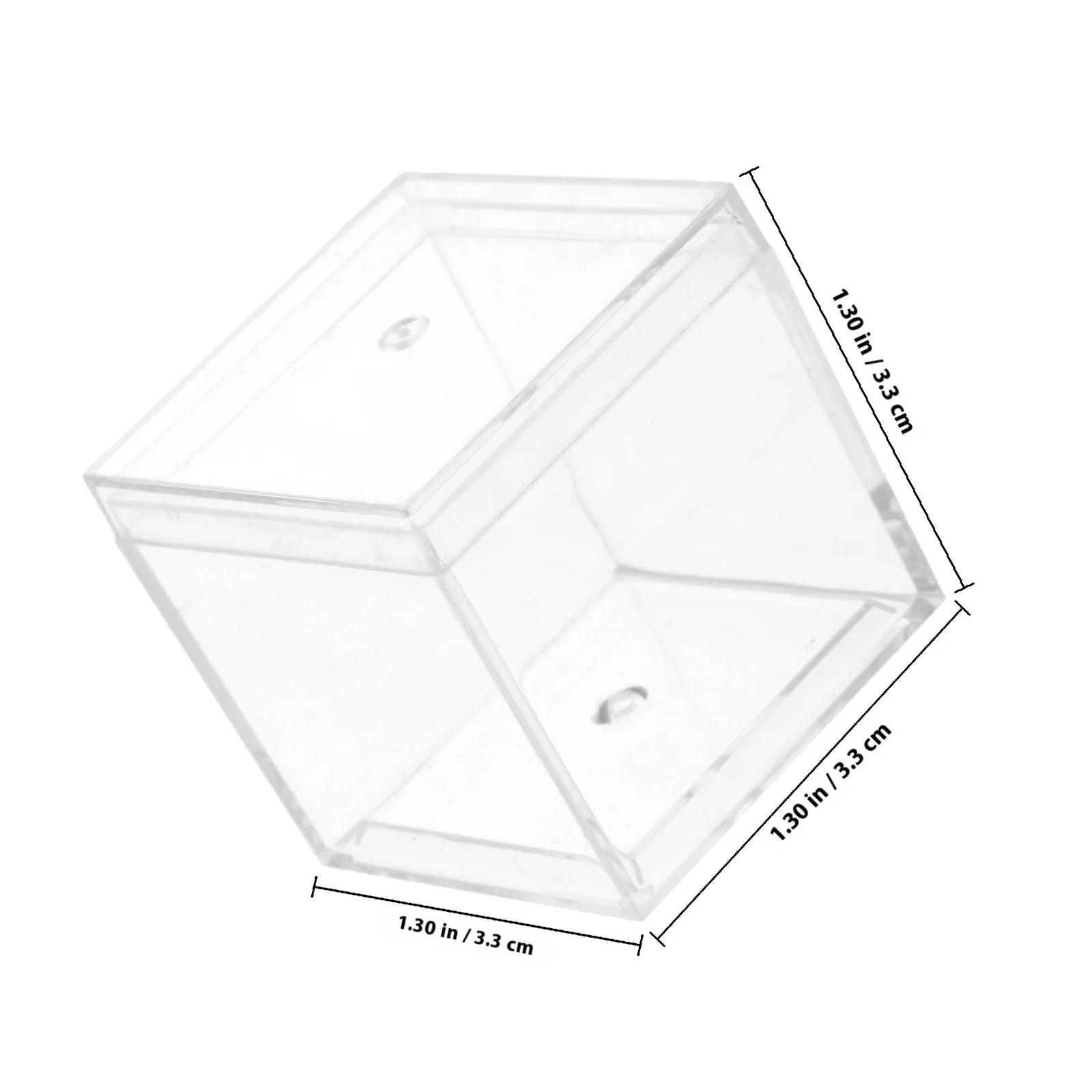 12 قطعة صندوق بلاستيكي واضح مكعب عرض لتخزين العينات المعدنية تكويم المنظم الخرز الحاويات معدات التدريس