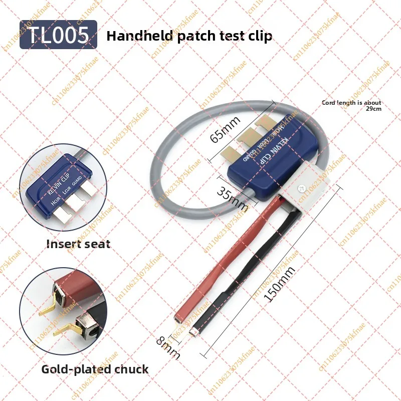 Gold Plated BNC Test Leads & Kelvin Clip Patch Clamp | Universal LCR Digital Bridge DC Low Resistance Gauge Pen Accessories