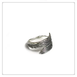 Retro Angel Wings Creative Ring For Men Women Punk Gothic Open Ring Handmade Designer Jewelry Unisex Accessories Gift For Lovers