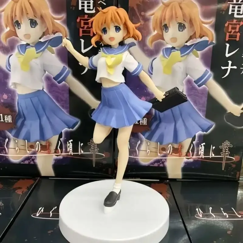 Original Furyu Higurashi When They Cry Figure Ryugu Reina Furude Rika Rena Model Dolls Collectible Figurines Toys Action Figure