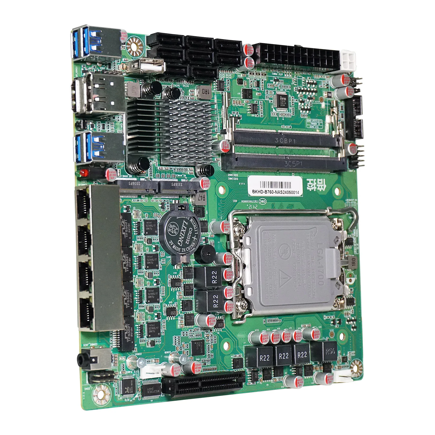 BKHD B760 Nas Demon Motherboard LGA1700 12-14th Gen 4*2.5G 8xSATA 2xM.2 1xPICex4 Suitable NAS Firewall Server TrueNAS OMV ESXi