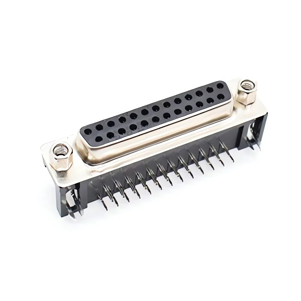 DR25 DB25 D-SUB Angle Angled 25 Pin Female Male PCB Mount Socket Connector for VGA Serial Port Adapter
