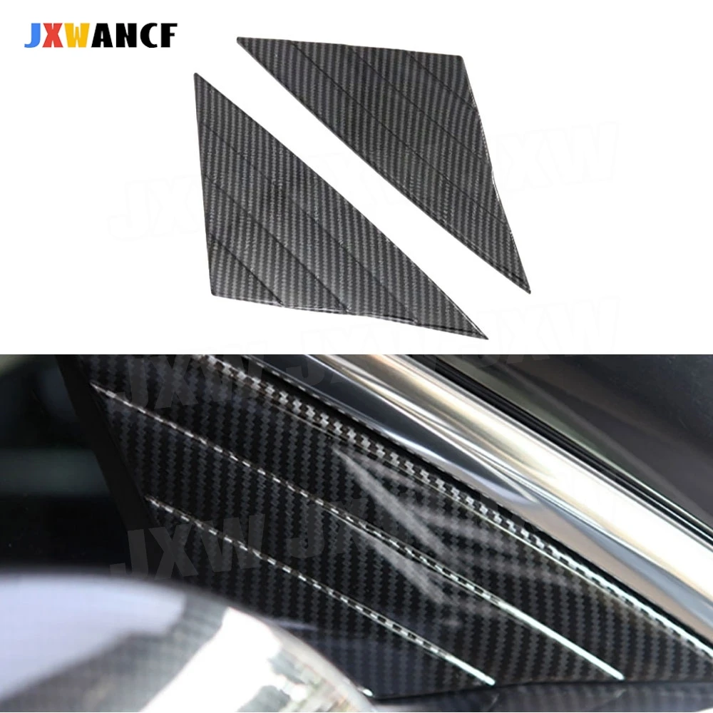 

JXWANCF для Tesla Model 3 2019 + передняя треугольная наклейка на окно, декоративные детали, автомобильный ABS