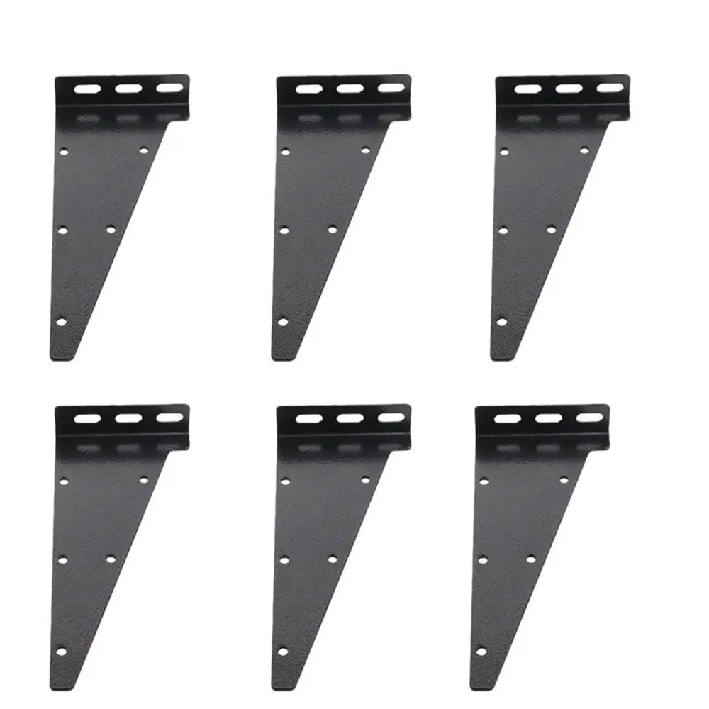 Replacement Heavy Duty Floating Shelf Brackets Metal Black Coated Wall Shelf Support Wall Mount Shelve Triangle Brackets