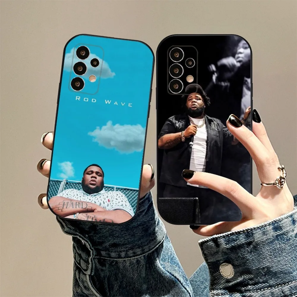 R-Rod W-Wave Rapper Phone Case For Samsung S24,23,23,22,30,21,10,9,Note20 Ultra,Lite,Ultra,5G,Plus,FE,Black Soft Case