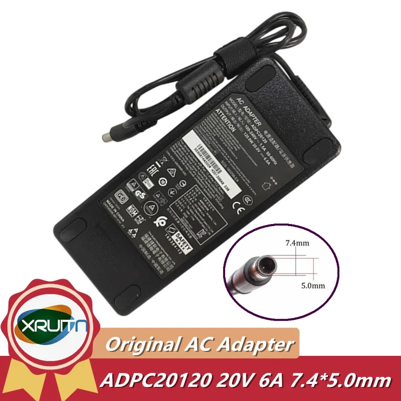 

Original ADPC20120 20V 6A 120W AC Power Adapter for AOC AG322QC4 Curved Monitor BENQ EX3203R EX3501R EX3501-T Monitor Charger