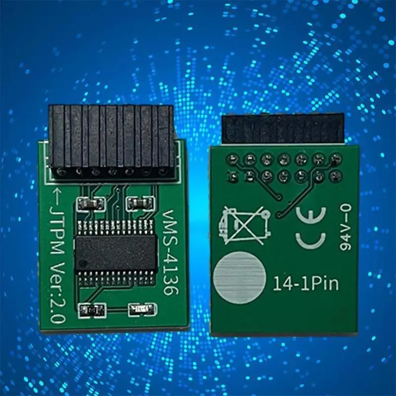 TPM 2.0 Encryption Security Module Remote Card Windows 11 Upgrade TPM2.0 Module 12 To 20pin To Support Multi-brand Motherboards