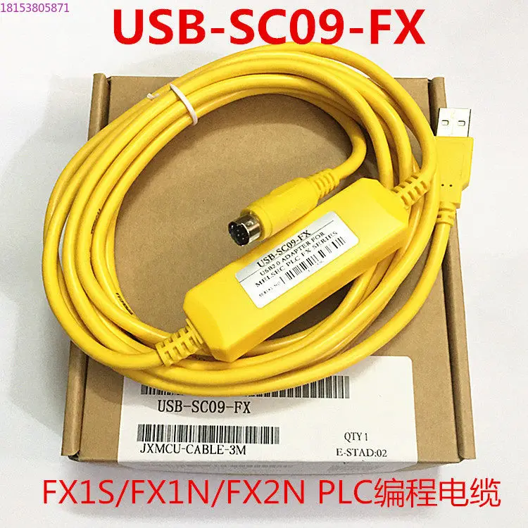 Applicable to Mitsubishi PLC programming cable FX1S/FX1N/FX2N series PLC programming cable USB-SC09-FX