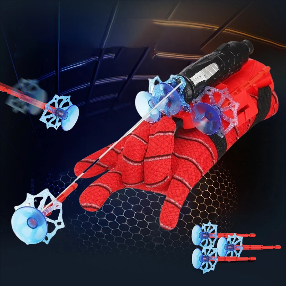 العنكبوت شبكة قاذفة سلسلة الرماة لعبة اطلاق النار جهاز اللعب الأدوات سلسلة مطلق النار الحرير الحقيقي أشياء باردة ألعاب ترفيهية هدية عيد ميلاد