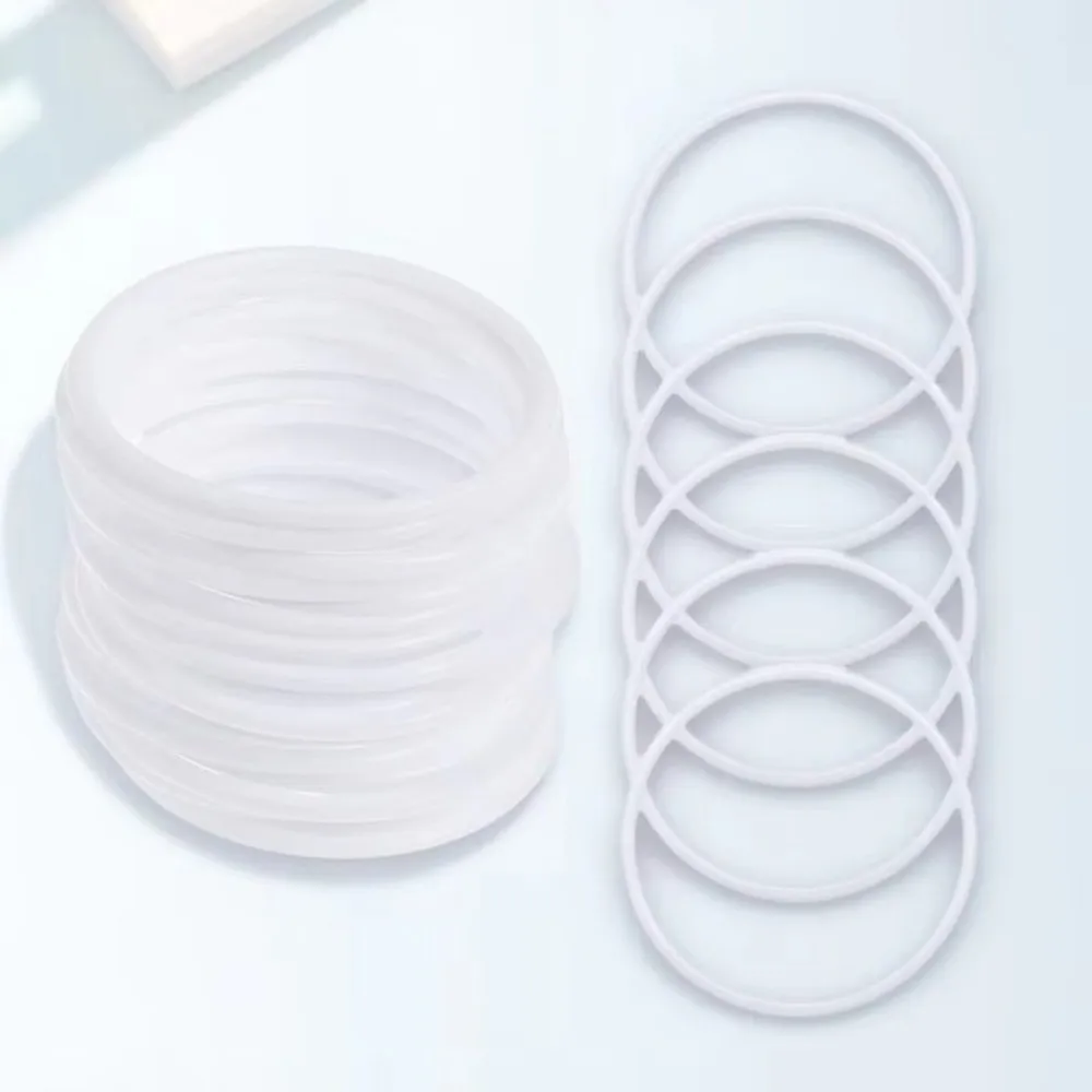 10PCS White Plastic Hoops Rings Round Shape Smooth Surface Dream Catcher Rings 6cm/8.5cm/10cm/12cm Lightweight Wreath Hoops