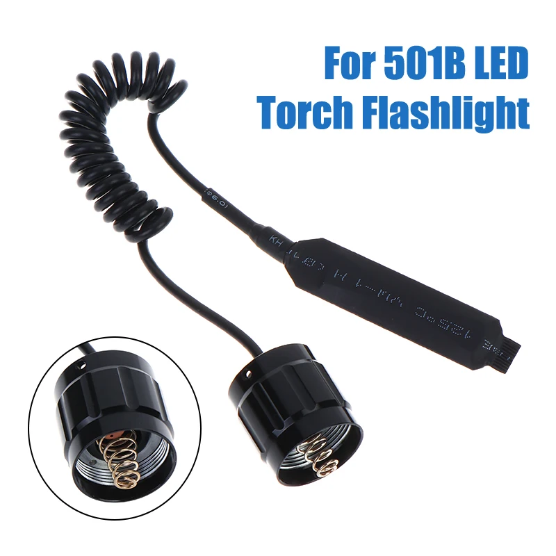 New Remote Pressure Button Switch Case Controller Flashlight Switch Fit For 501B LED Torch Flashlight