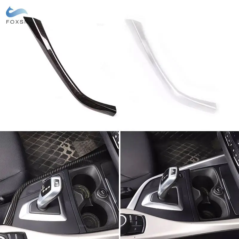 ABS Silver For BMW 1 2 Series F20 F21 F22 F23 2012-2018 LHD Car Center Control Gear Shift Panel Side L Shape Strip Trim Cover