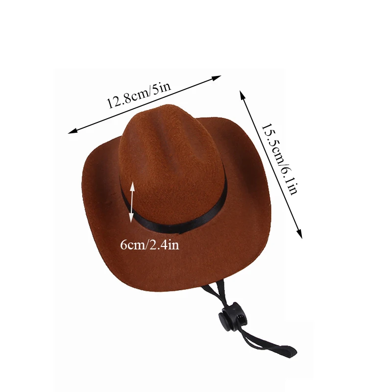 Funny Pet Hat For Dog Cat Western Cowboy Hat Photo Prop Universal Dog Cap For Halloween Christmas Street Party Pet Accessories