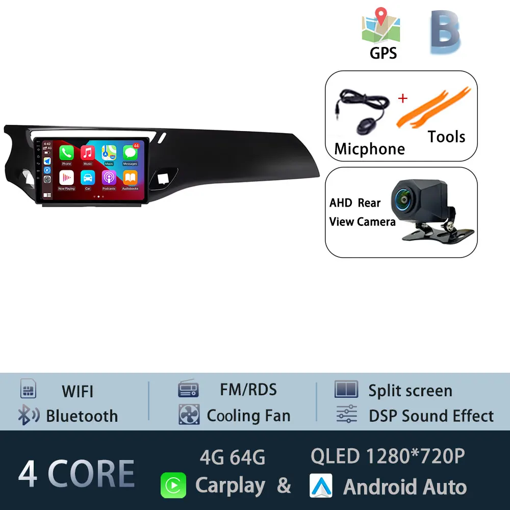 Android 15 Autoradio Voor Citroen C3 DS3 2010-2016 5G WIFI Head Unit Navigatie Autoradio DSP BT Draadloze Carplay Auto 4G