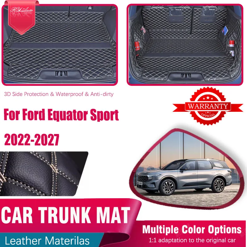 

Car Trunk Mats For Ford Equator Sport CX743MCA 2022 2023 2024 2025 2026 2027 Anti-dirty Storage Pad Cargo Cover Auto Accessories