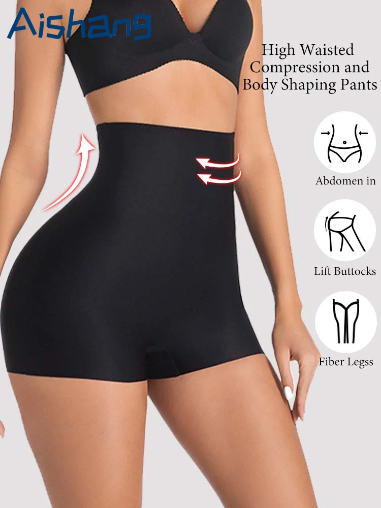 Aishang Frauen Bauch-steuer Butt Lifter Shapewear Höschen Hohe Taille Body Shaper Slip Flache Bauch Shorts Abnehmen Unterwäsche