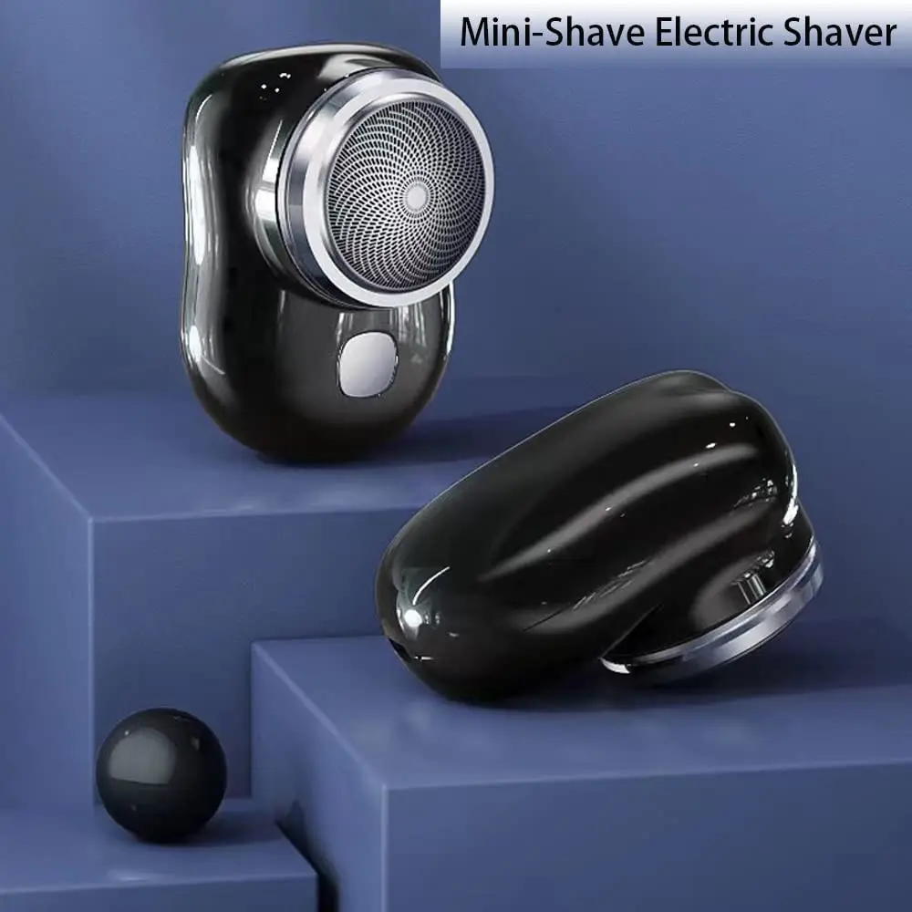 Mini Electric Shavers for Men Portable Pocket Size Washable Electric Razor Mens Rechargeable Cordless Shaving Face Beard 2024