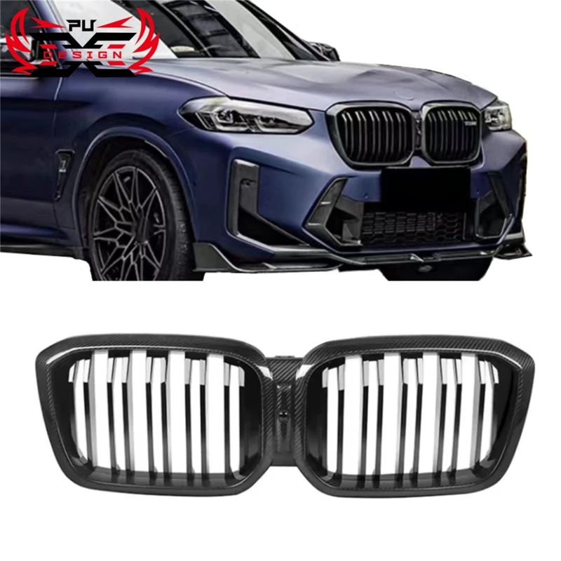 

Carbon Fiber For BMW X3 G01 X4 G02 X3M F97 X4M f98 LCI Grill Front bumper grille Front Air Inlet parts Body kits