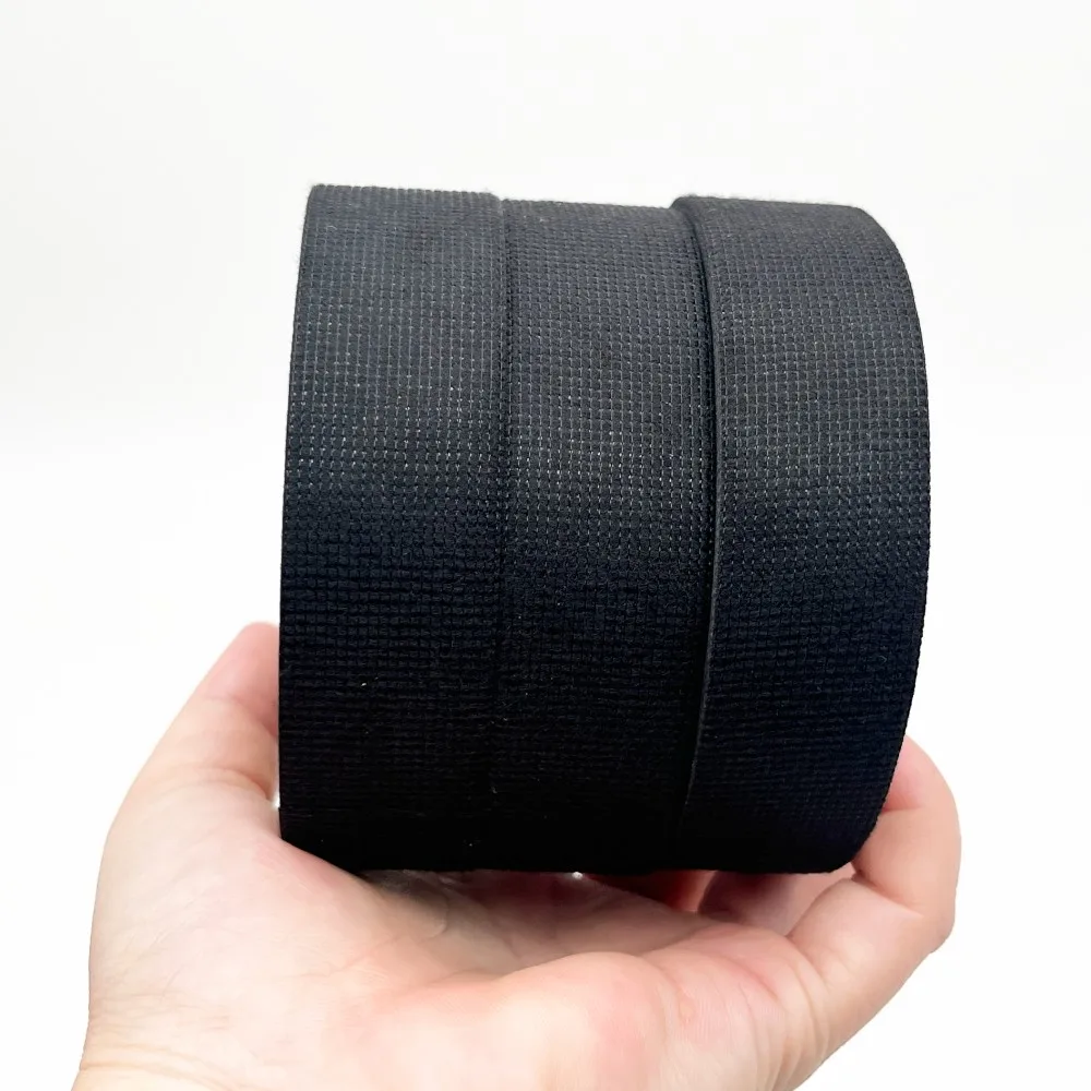 High Temperature Self Adhesive Fabric Tape Auto Wiring Harness Insulation Tape 9/19/25/32mm x 15M Electrical Insulation Tape
