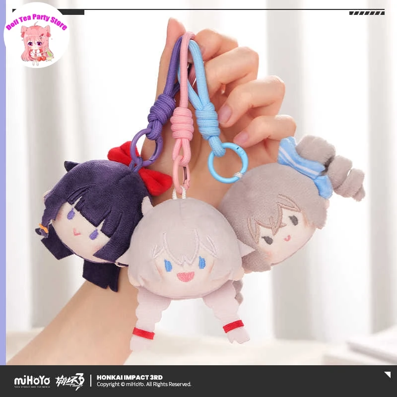 

mIHOYO Game Honkai Impact 3 Bronya Kiana Raiden Mei Bronya Plush Doll Figures Keychain Pendant Cosplay Anime Dango Cartoon Gift