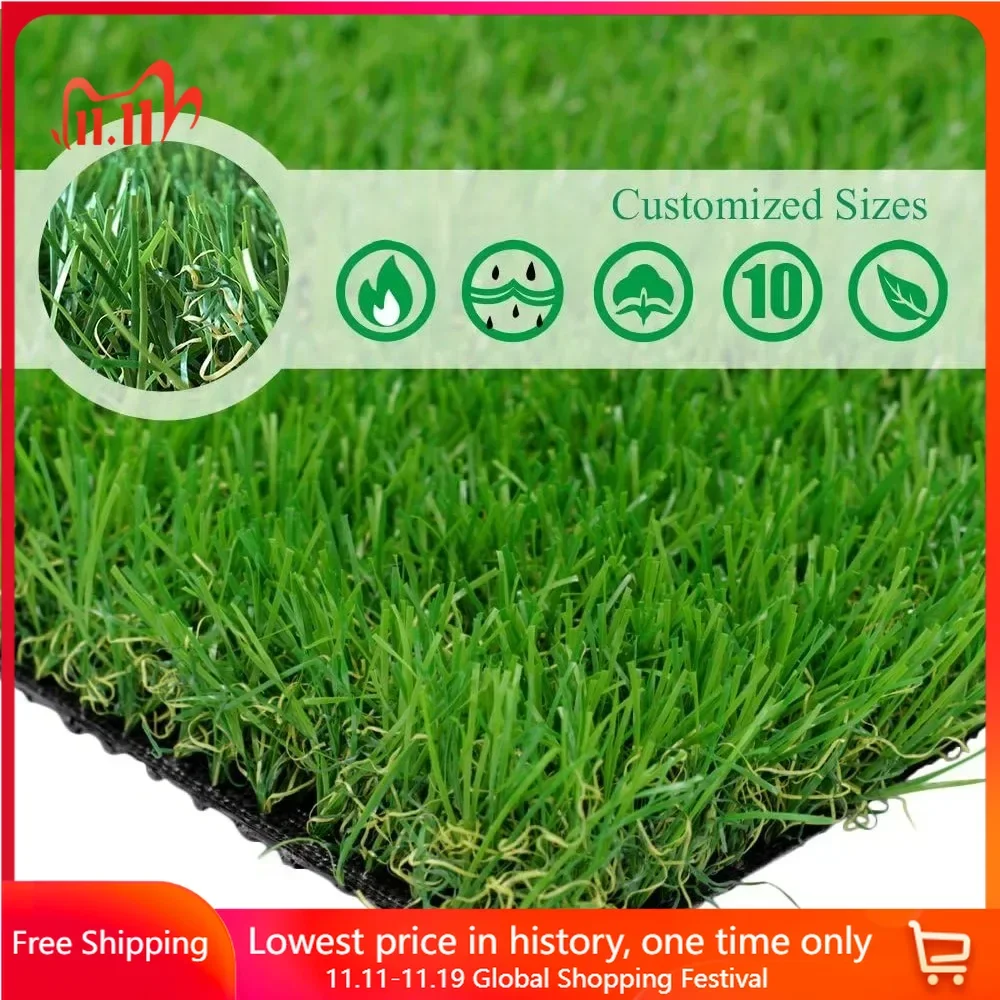 Artificial Grass ,Indoor Outdoor Garden Lawn Landscape Synthetic Mat-Thick Fake Grass,Customizable lawn,Artificial Lawn