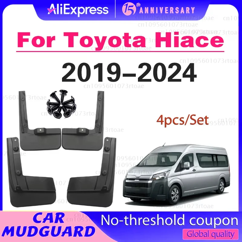 

For Toyota Hiace 2005-2024 2017 2018 2019 2020 2021 2022 Fender Mudguard Mud Flaps Guard Splash Flap Mudguards Car Accessories