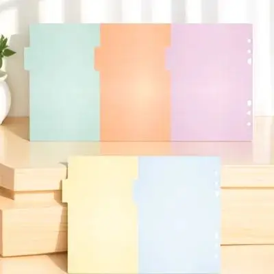 

10Pcs Bright Smooth Plastic Tab Binder Dividers Labels for Office Use Binder Dividers Labels Plastic Tab Office Products