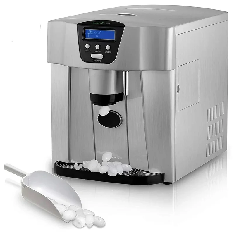 Small Household 15kg Fully Automatic Cold Water Supply Function Intelligent Low Noise Food Grade Material Ice Maker Machine