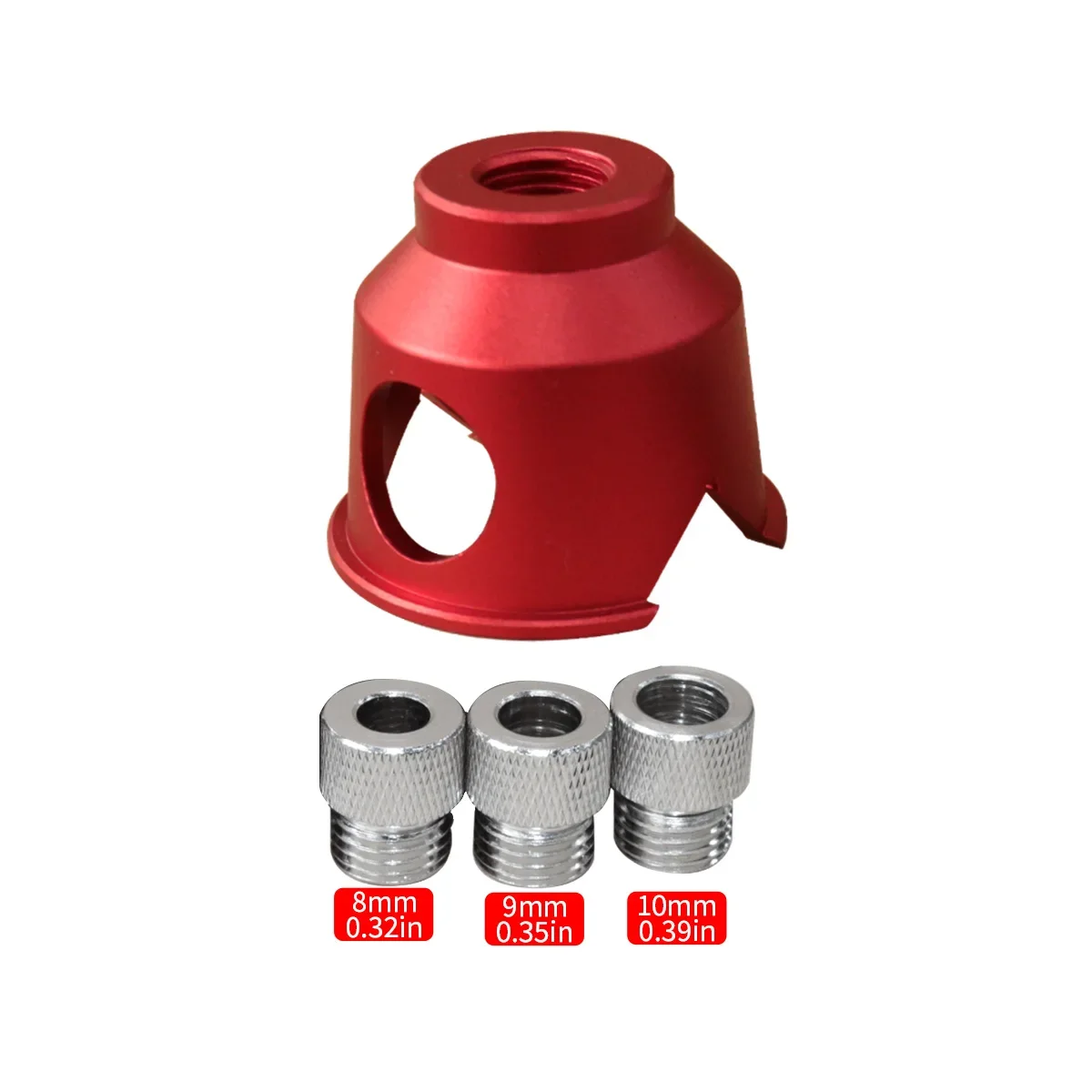 Holzbearbeitungs-Aluminium-Dübellehren-Set, 3-10mm Bohrführung für Gerade Löcher, Vertikales Bohren und Präzise Ausrichtung – Detail 14