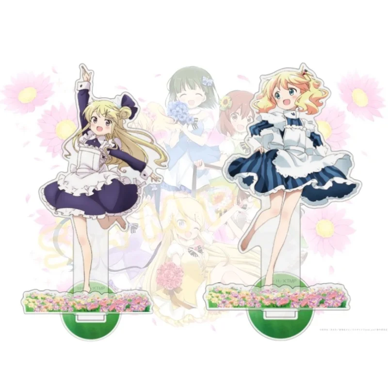 Kiniro Mosaic Movie: Thank You!! Anime Shinobu Omiya Alice Cartelet Acrylic Stand Model Figure Cosplay Plate Keychain Gift
