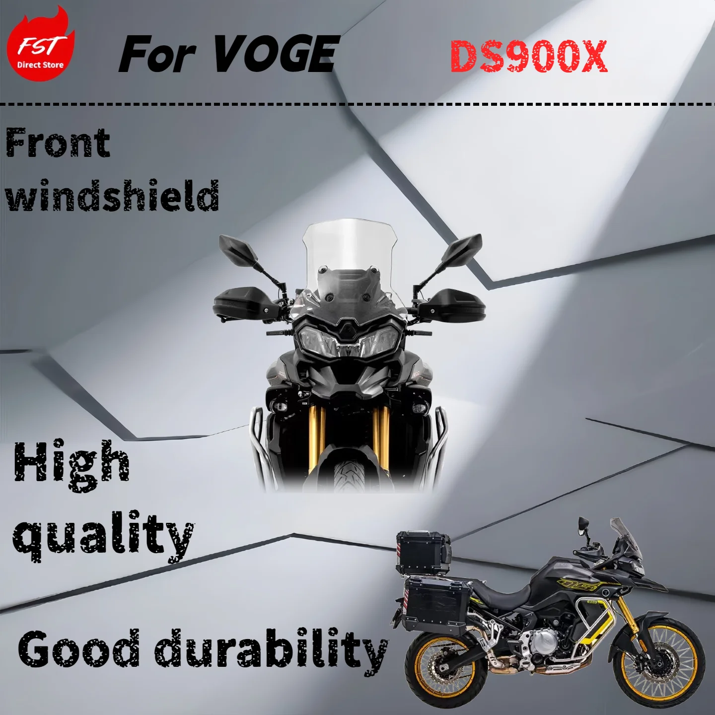 

Для VOGE DS900X модифицированное лобовое стекло, аксессуары для лобового стекла, дождевик для переднего лобового стекла, прочный ретро-щит