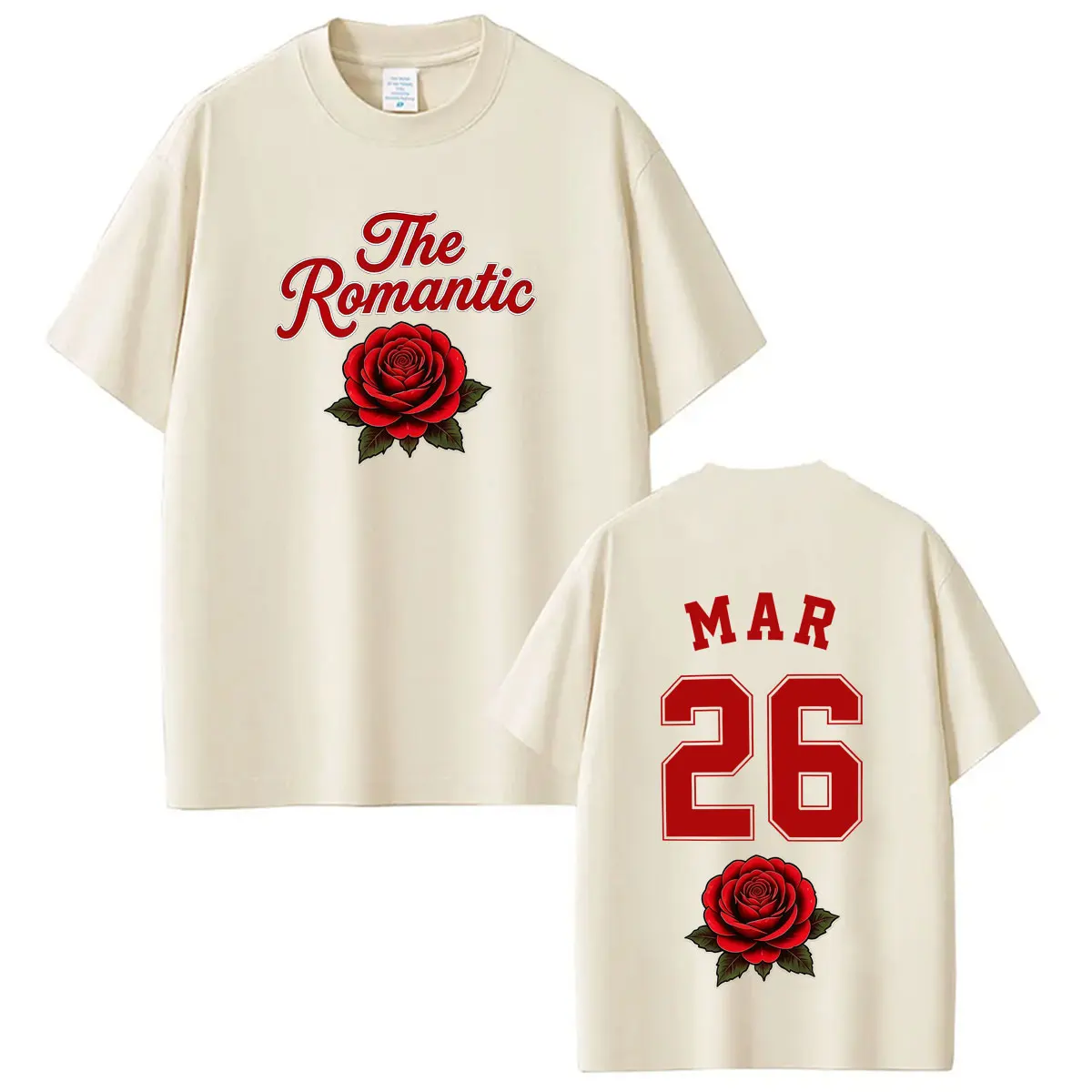 Bruno Mars The Romantic Tour 2026 Print T Shirt Man Woman Fashion T-shirt Loose Casual Cotton Vintage Short-sleeved T-shirts