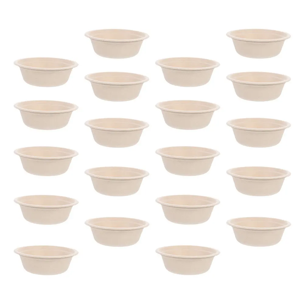 

50Pcs Heavy Duty Paper Bowls Simple Design Multi-Function Disposable Food Bowls for Camping Party Salad Dessert Serving