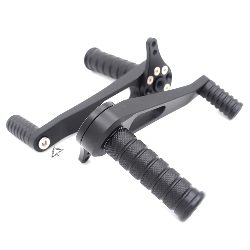 For Triumph Bonneville T100 T120 CNC Motorcycle Racing Footrest Assembly Black Anodized Aluminum for Custom Chopper Bike