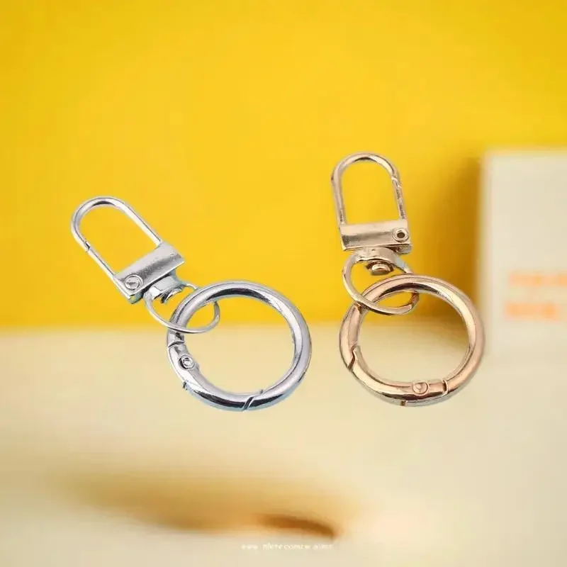 

DIY Project Accessory – 2/4/8Pcs Spring Snap Hook Clasps for Keychain and Bag Buckle Jewelry