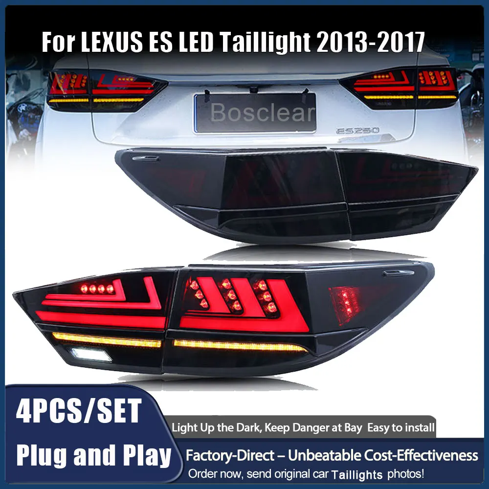

LED Tail Lights Assembly for Lexus ES 200 250 300h 350 2013-2017 Tailliamps LED Turn Signals Tail Lights Indictor Plug and Play