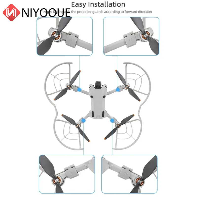 Integrated Propeller Guards KC712 Anti-collision Prop Protector Shielding Rings For Mini 4 Pro Safe Ring Accessories