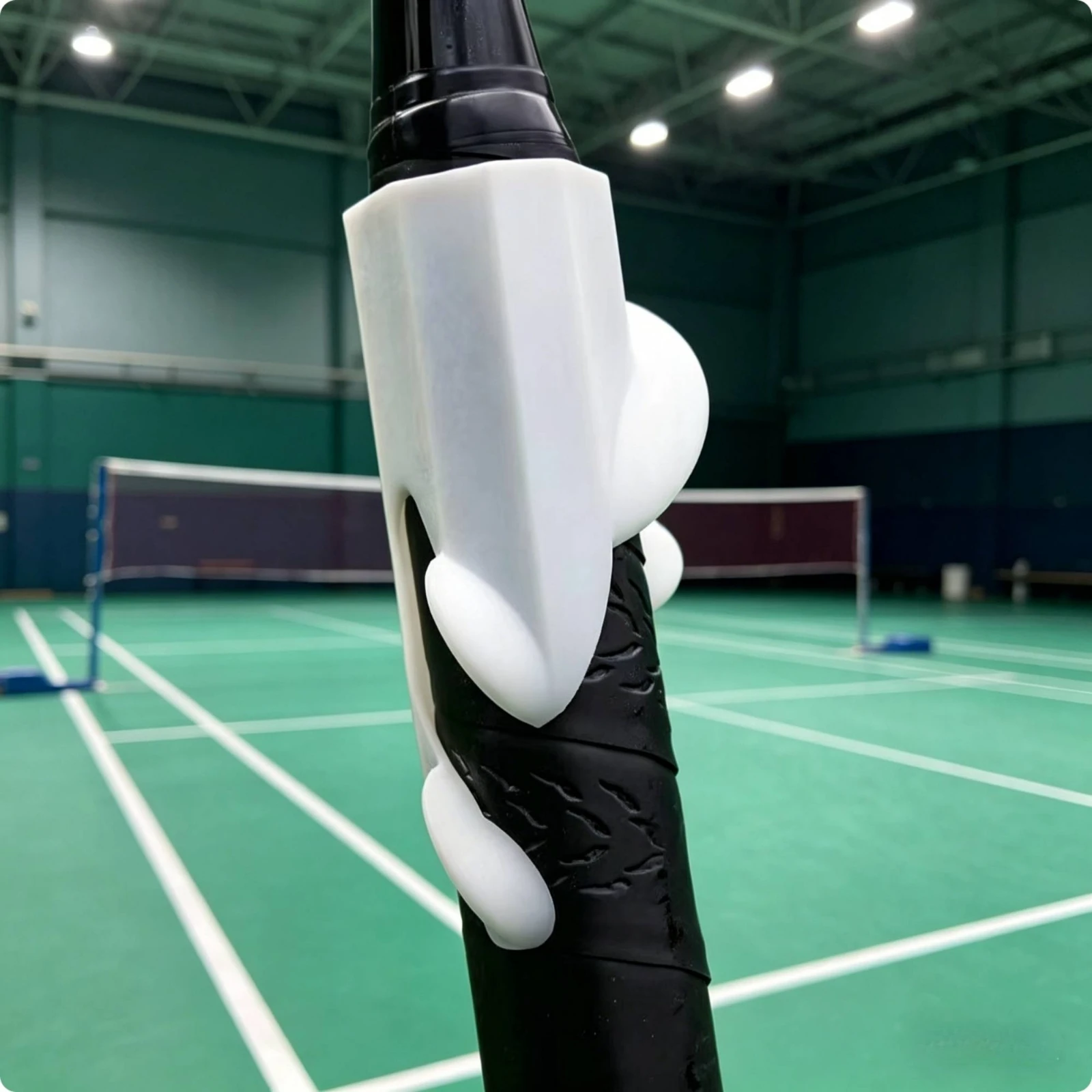 

Badminton Grip Coach Hand Positioning Racket Grip Corrector Racket Handle Clip Rigid Sports Training Gear Plastic