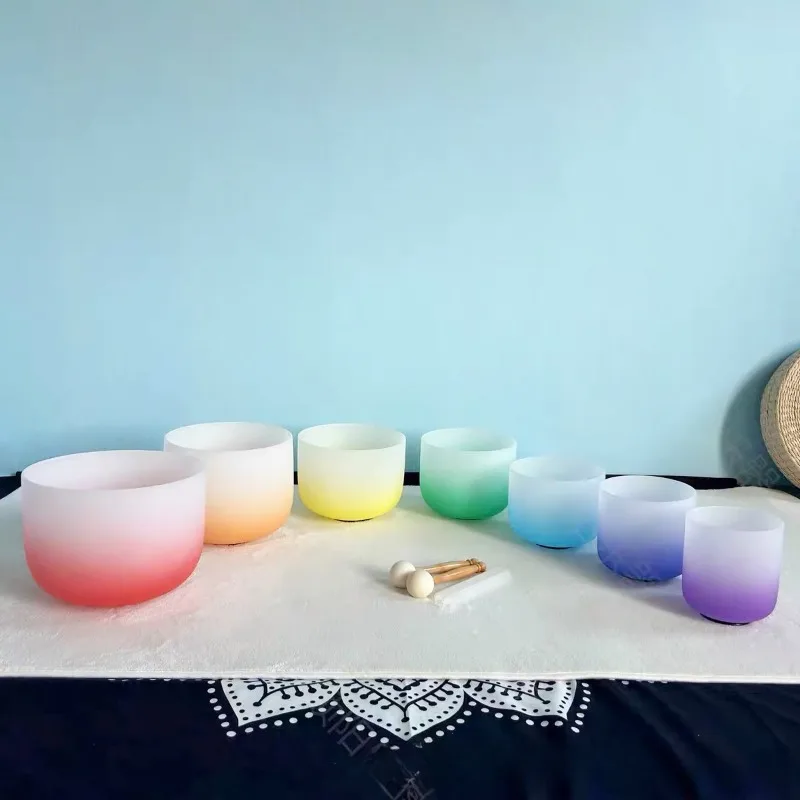 Gradual change Colorful crystal 7 sound set Singing Healing music Percussion instrument set