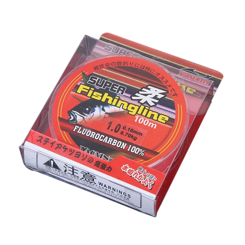 Sedal fluorocarbono 100m línea líder carbono resistencia 46LB - imagen 4