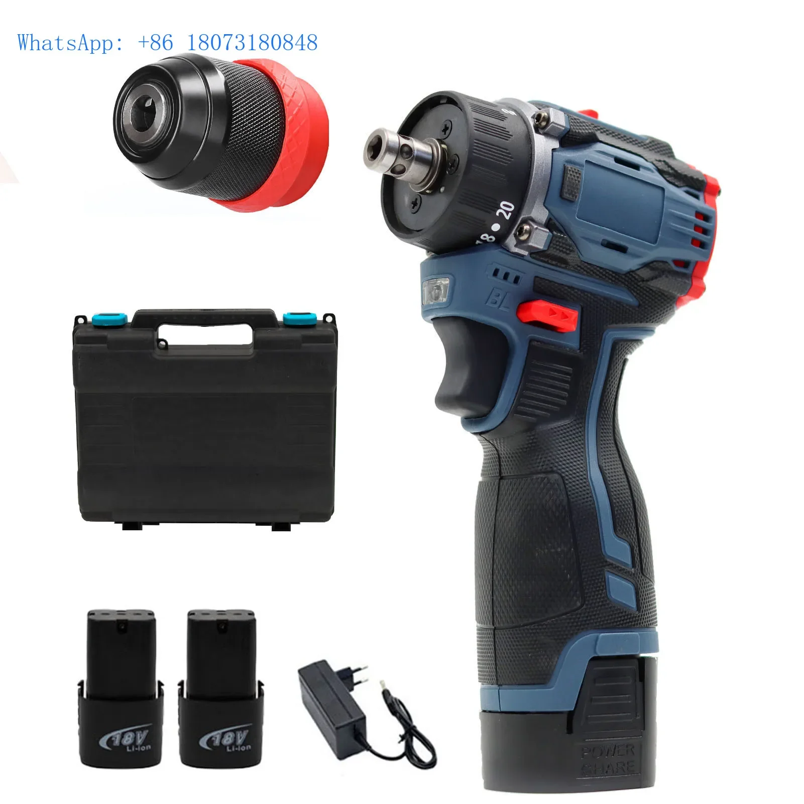 600N.m Brushless Cordless Electric Impact Wrench 1/2 inch Multifunctional Power Tools Compatible 18V Battery