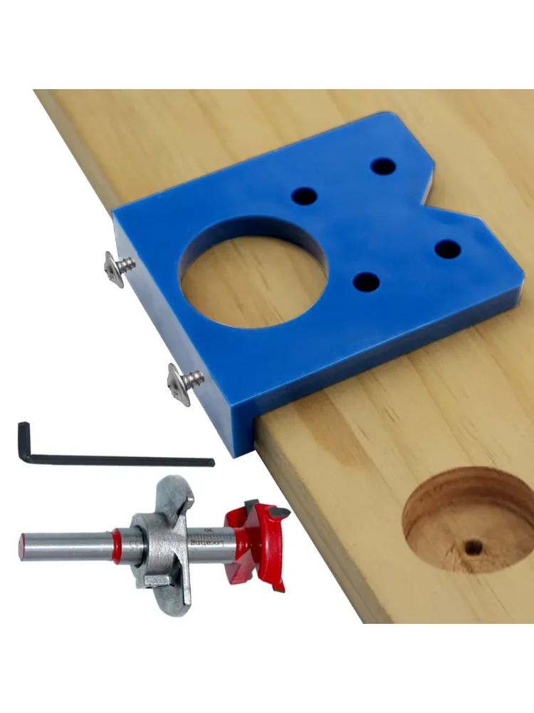 35mm Concealed Hinge Boring Jig Wood Furniture Door Cabinets Hinge Installation Tool Hinge Hole Drilling Guide For Carpentry ABS