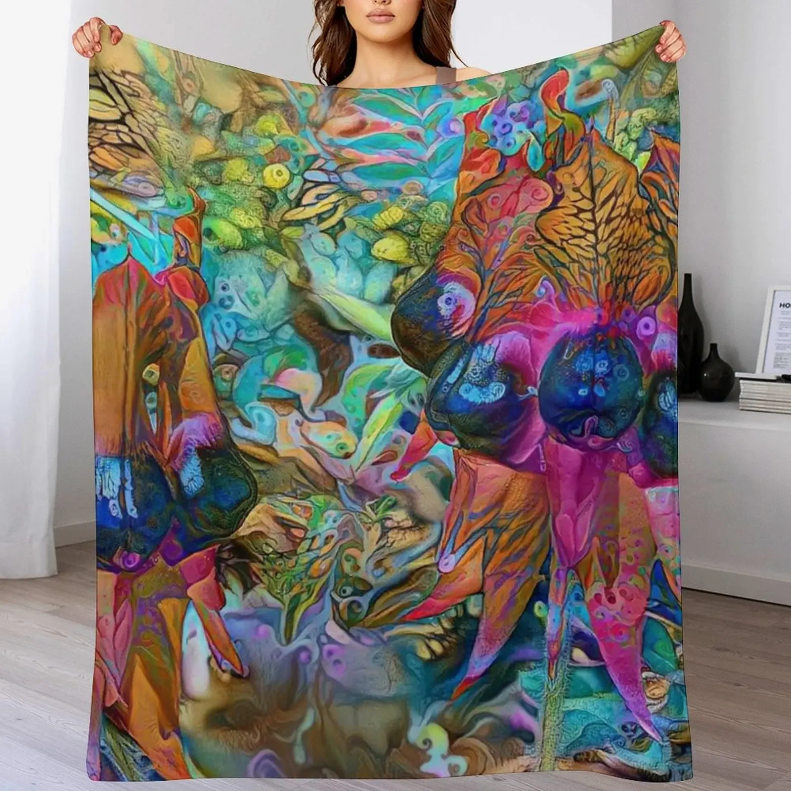 Stunning Sturt Desert Pea Throw Blanket Soft Plush Plaid Nap Kid'S Bed covers Blankets