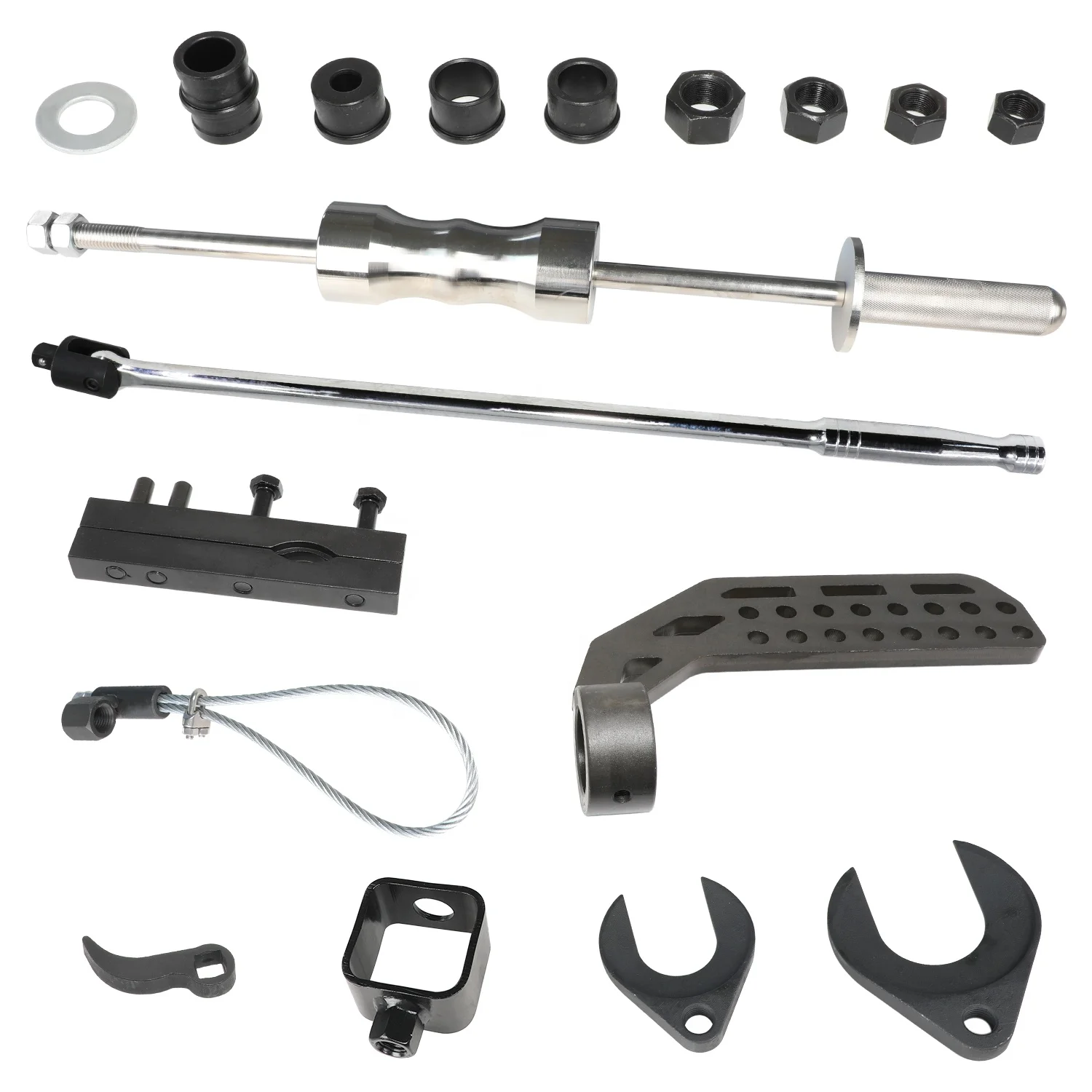 Universal Master Inner CV Joint Puller Front Wheel Drive Axle Half Shaft Removal Tool Kit with Slide Hammer